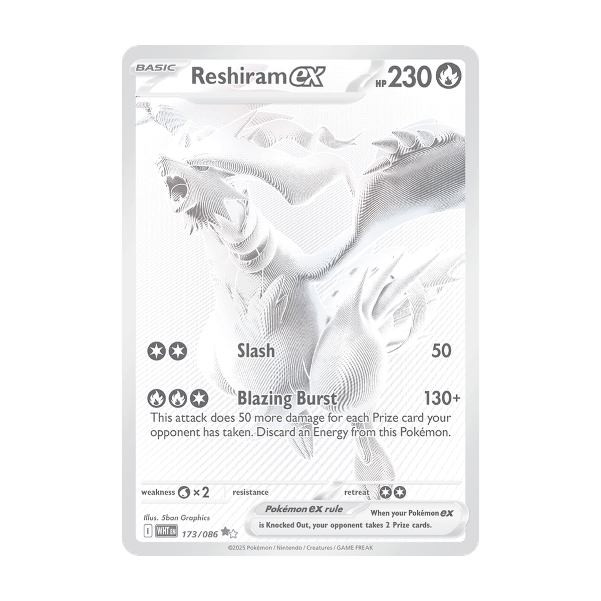 Reshiram ex 173/086 Englisch – Referenzbild
