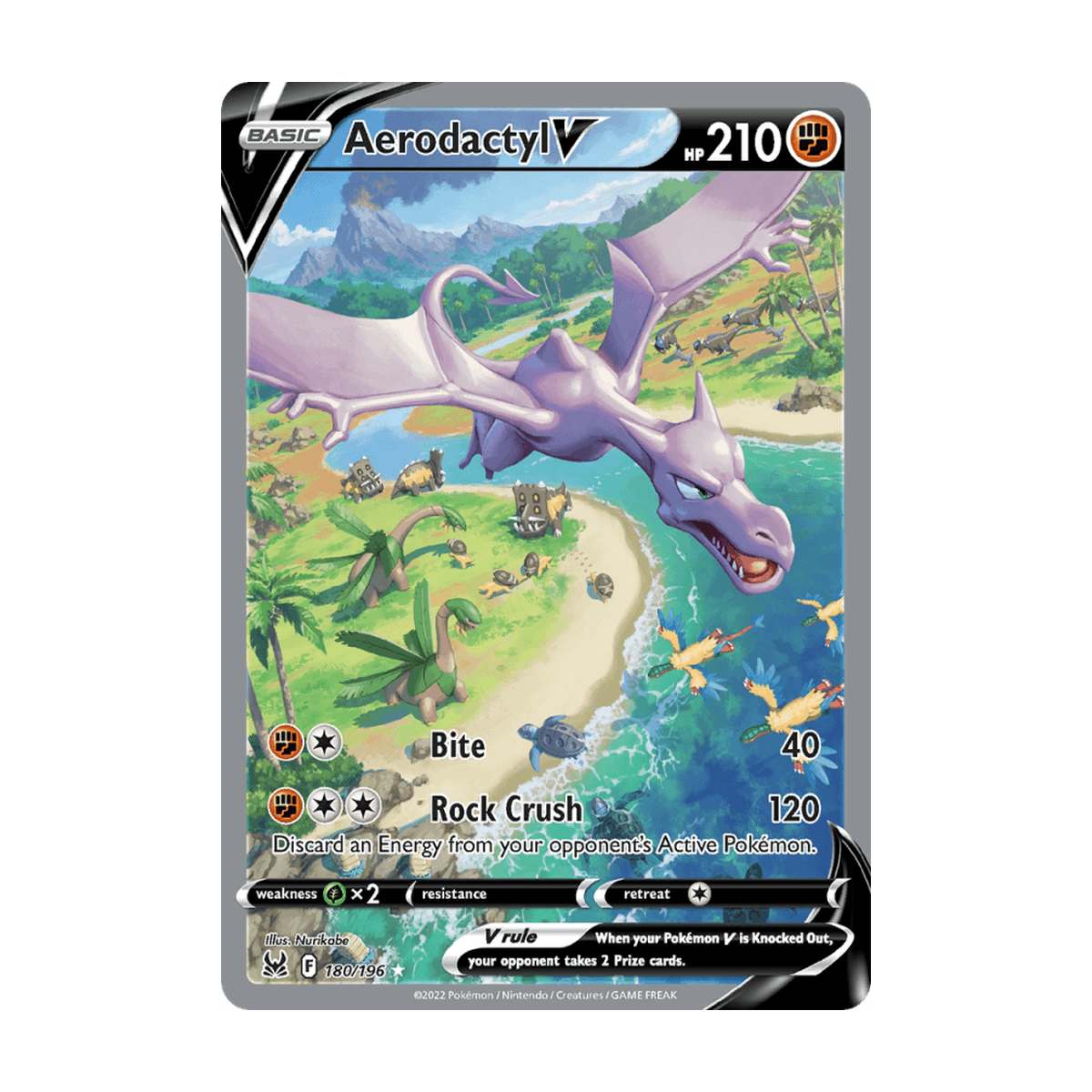 Aerodactyl V 180/196 Englisch – Referenzbild