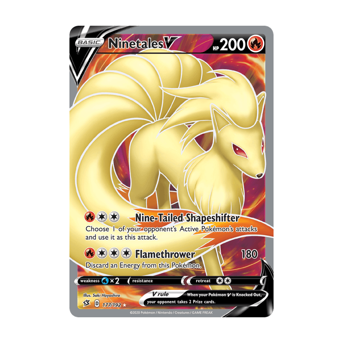 Ninetales V 177/192 Englisch – Referenzbild