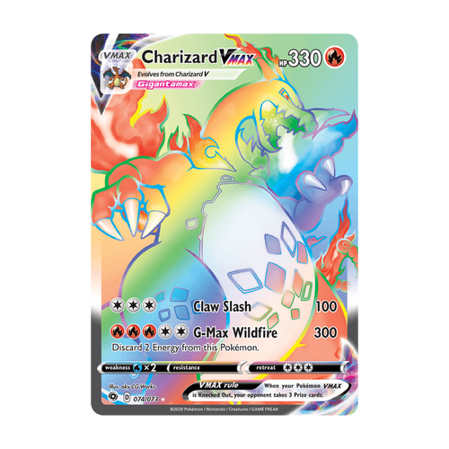 Charizard VMAX 074/073 Englisch – Referenzbild