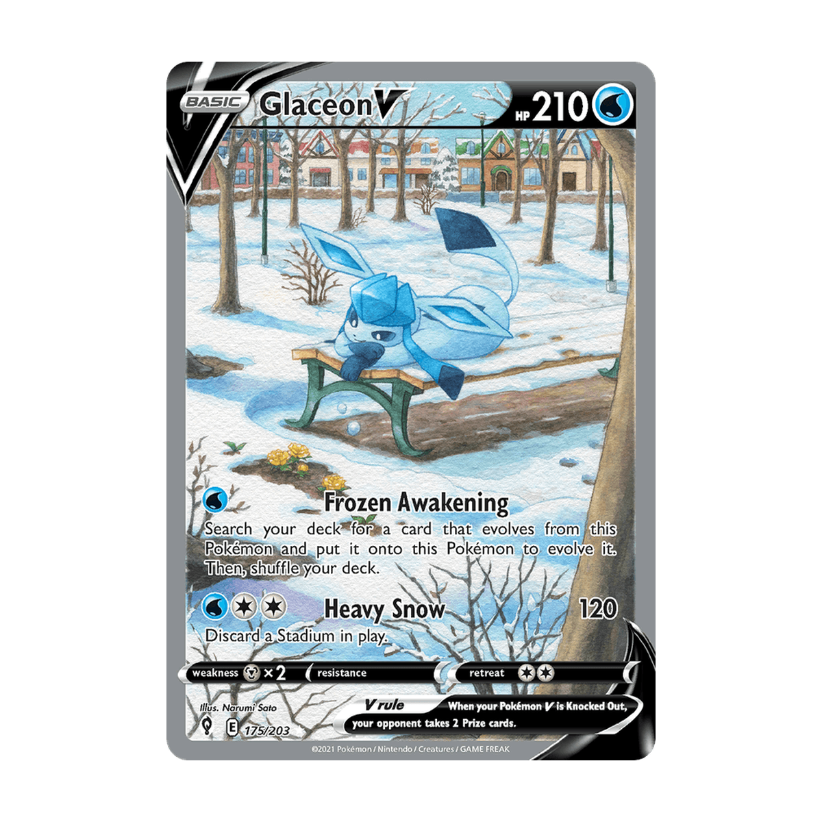 Glaceon V 175/203 Englisch – Referenzbild
