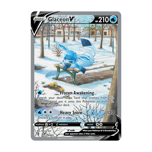Glaceon V 175/203 Englisch – Referenzbild