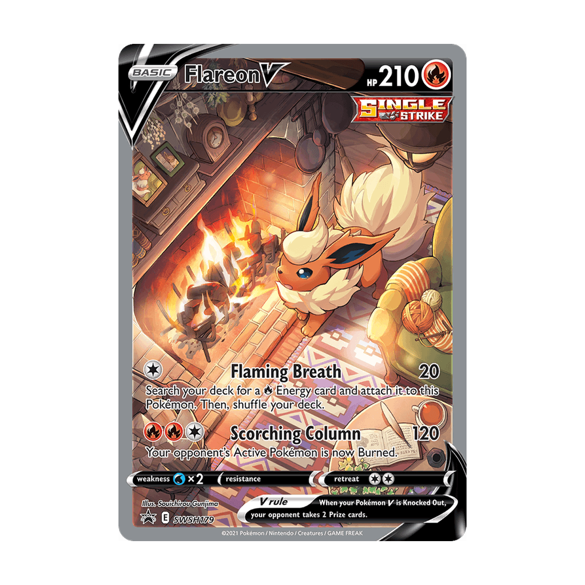 Flareon V SWSH179 Englisch – Referenzbild